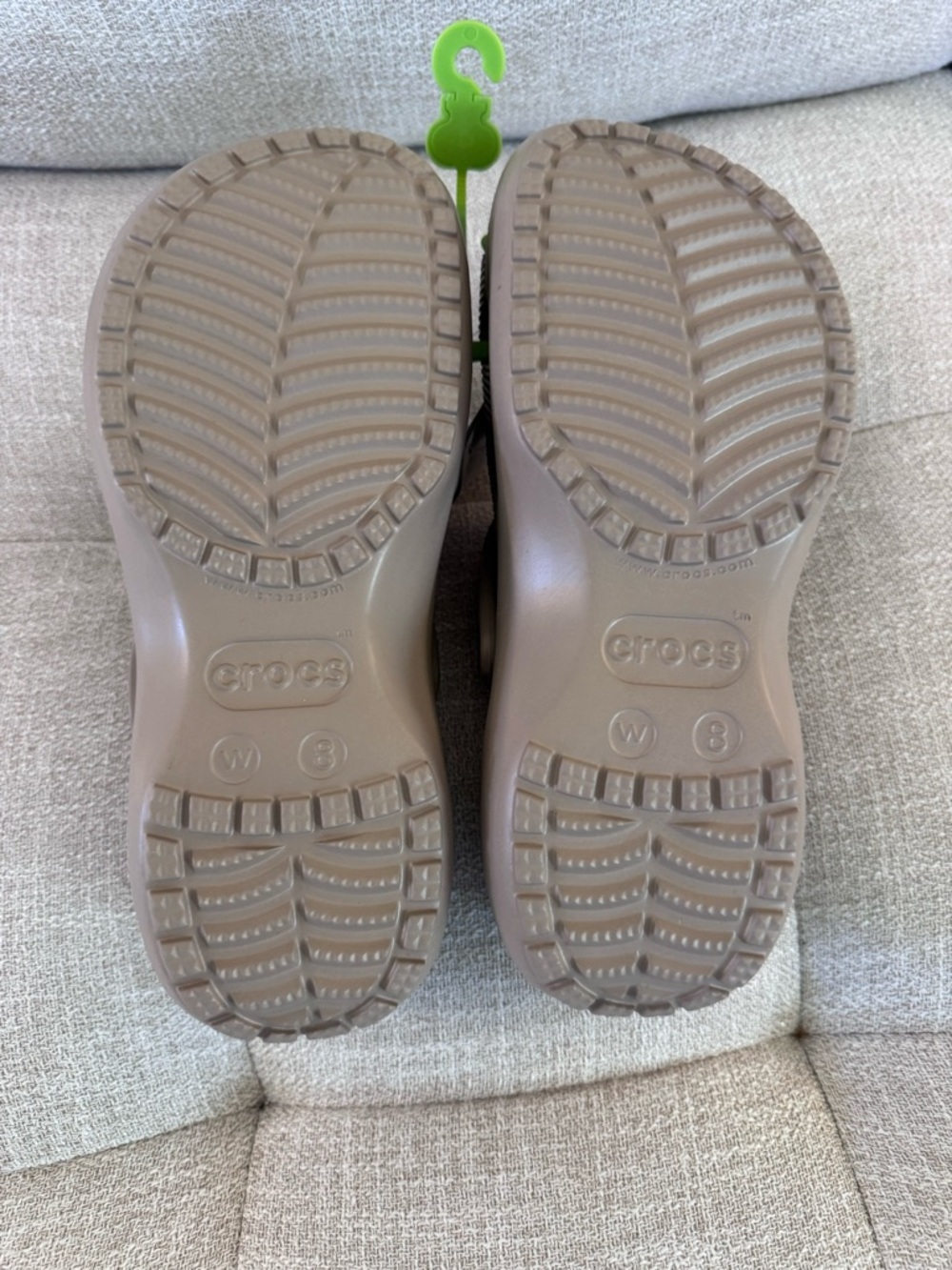 Crocs Classic Platform Clog Taupe Women’s 8 Elevated Comfort Casual - Picture 5 of 7